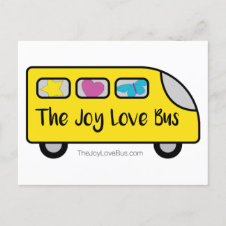 The Joy Love Bus Logo Postcards