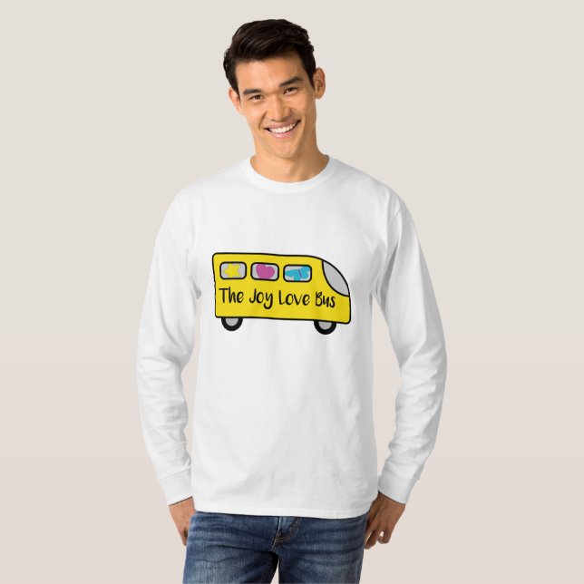 The Joy Love Bus Men's Long Sleeve T-Shirt (Front Full)