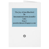 The Joy of Jam Bluebird Cards (Back)