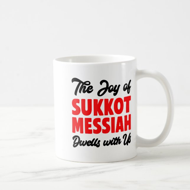 The Joy Of Sukkot Messiah Dwells With Us Jewish Ho Coffee Mug (Right)