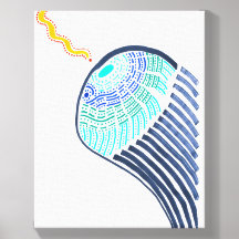 The Joy of the Encounter - Abstract Line Art