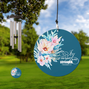 The Joy of the Lord floral Wind Chime