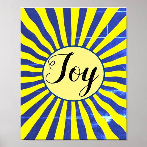 The Joy of the Lord Fruit of the Spirit Sun Rays Poster