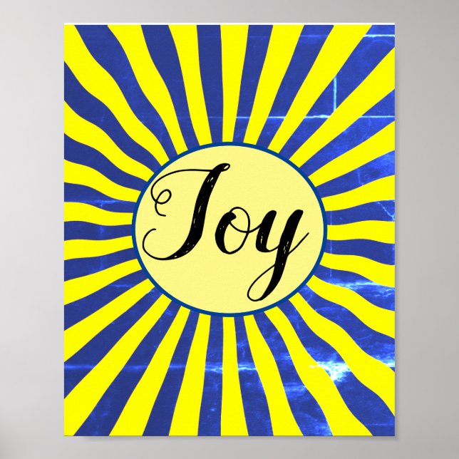 The Joy of the Lord Fruit of the Spirit Sun Rays Poster (Front)