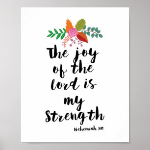 The Joy of the Lord is My Strength Christian Print