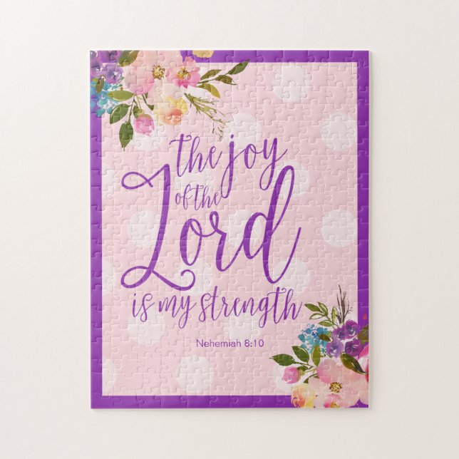 The Joy of the Lord is My Strength Jigsaw Puzzle (Vertical)