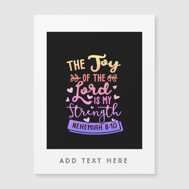 The Joy Of The Lord Is My Strength Personalized (Front)