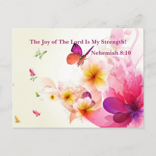 The Joy of the Lord Is my Strength Postcard (Front)