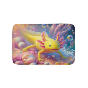 The Joyful Axolotl Bath Mat