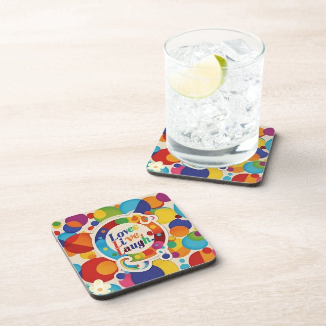 "The Joyful Life Awaits" Beverage Coaster (Right Side)