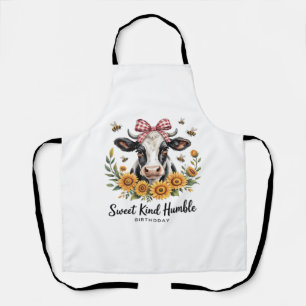 The Joyfull Strawberry Cow Cow love Classic T-Shi Apron