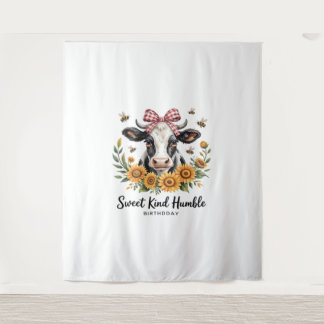 The Joyfull Strawberry Cow Cow love Classic T-Shi Tapestry