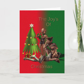 The Joy's Of Christmas Holiday Card