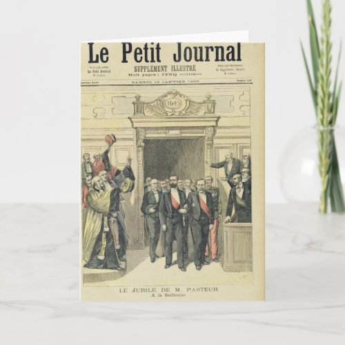 The Jubilee of Louis Pasteur  at the Sorbonne Card