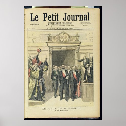 The Jubilee of Louis Pasteur  at the Sorbonne Poster