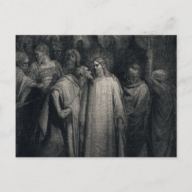 The Judas Kiss by Gustave Dore Postcard (Front)