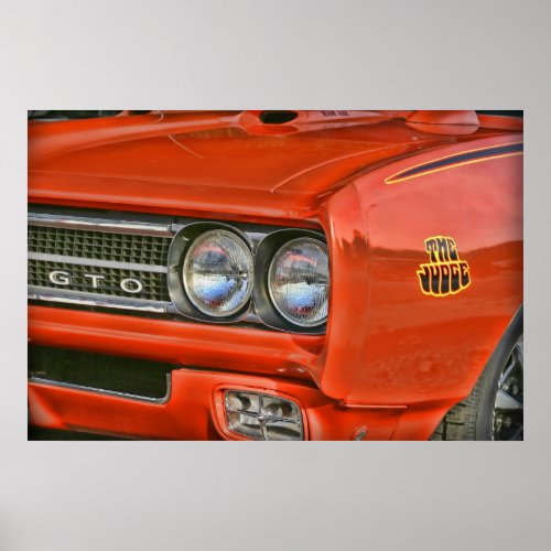 The Judge 1969 Pontiac GTO Poster