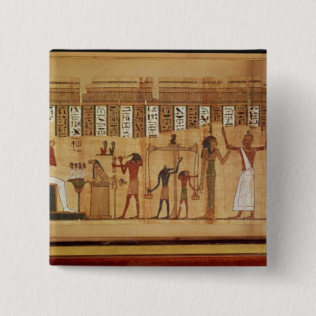 The Judgement of Osiris, detail Pinback Button (Front)