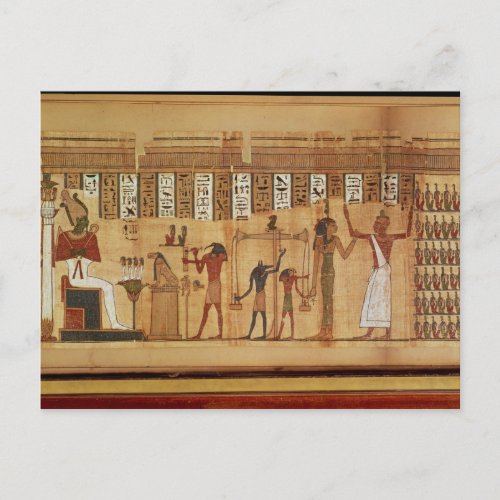 The Judgement of Osiris detail Postcard