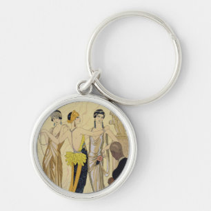 The Judgement of Paris, 1920-30 (pochoir print) Keychain