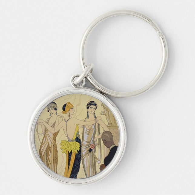 The Judgement of Paris, 1920-30 (pochoir print) Keychain (Front)