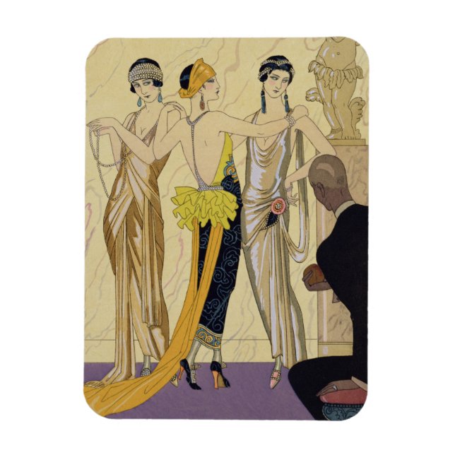 The Judgement of Paris, 1920-30 (pochoir print) Magnet (Vertical)