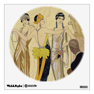 The Judgement of Paris, 1920-30 (pochoir print) Wall Sticker