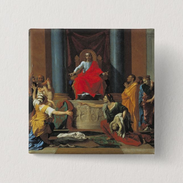 The Judgement of Solomon, 1649 Button (Front)