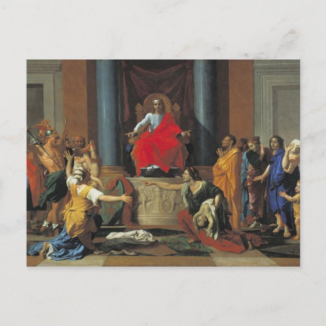 The Judgement of Solomon, 1649 Postcard (Front)