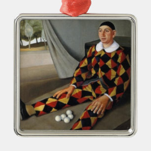 The Juggler (by Antonio Donghi) Metal Ornament