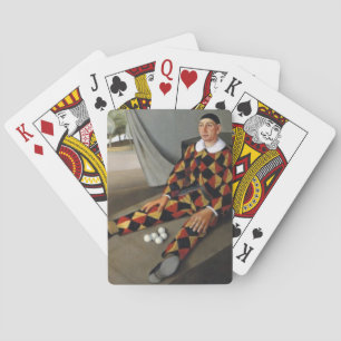 The Juggler (by Antonio Donghi) Poker Cards