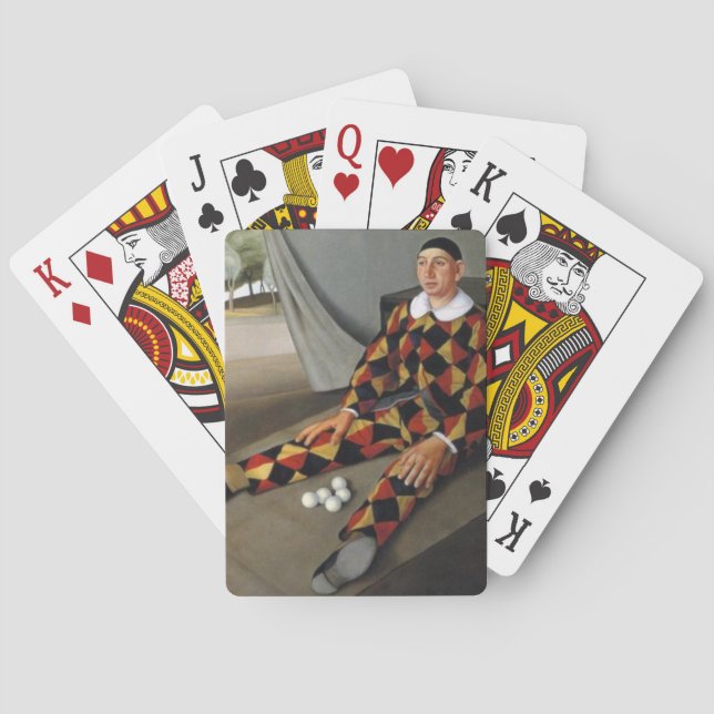 The Juggler (by Antonio Donghi) Poker Cards (Back)