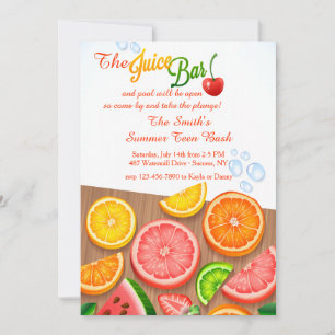 The Juice Bar Invitation