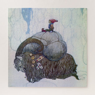 “The Julbock” Christmas Goat by John Bauer Jigsaw Puzzle