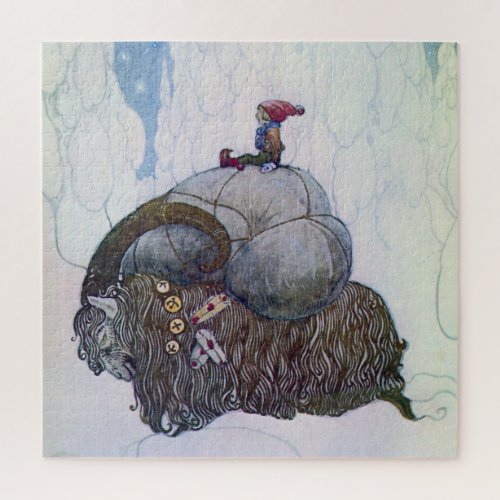 The Julbock Christmas Goat by John Bauer Jigsaw Puzzle