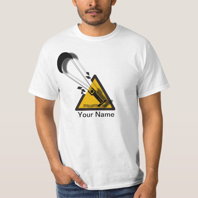 The jump. Kite surfing humor shirt (Front)