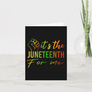 The Juneteenth For Me African Black History Month  Card