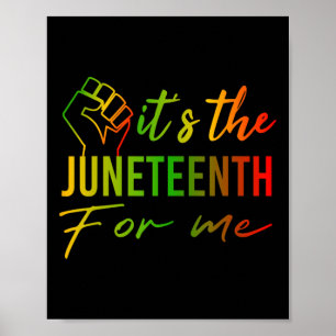 The Juneteenth For Me African Black History Month Poster