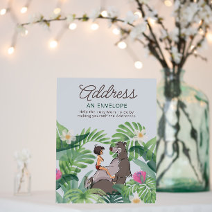 The Jungle Book Baby Shower Address An Envelope Foam Board