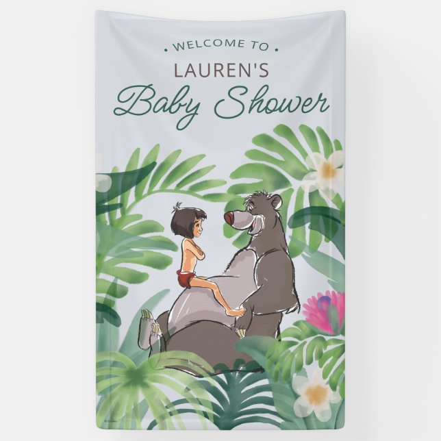 The Jungle Book Baby Shower Banner (Vertical)