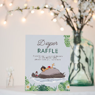 The Jungle Book Baby Shower Diaper Raffle Foam Board