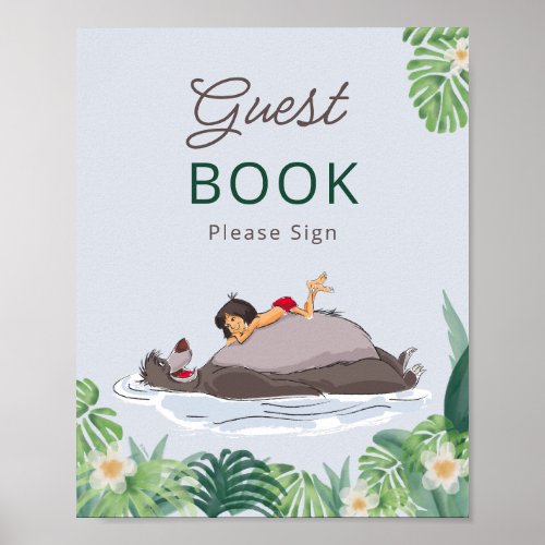 The Jungle Book Baby Shower Guest Book