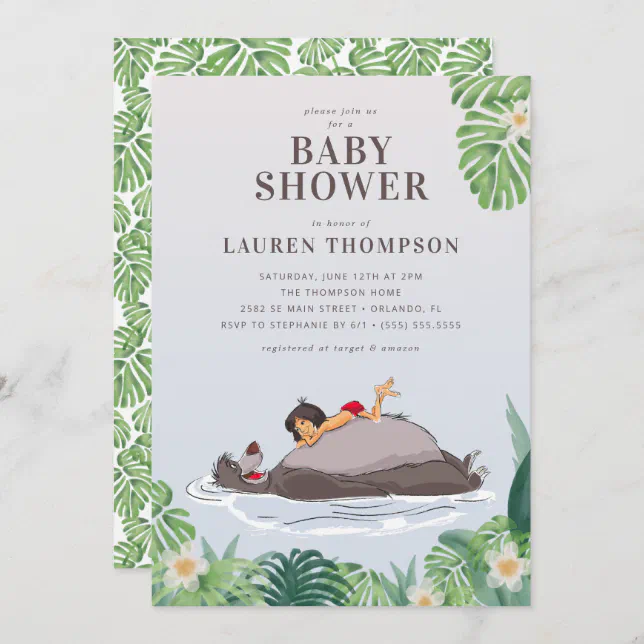 The Jungle Book Baby Shower Invitation Zazzle