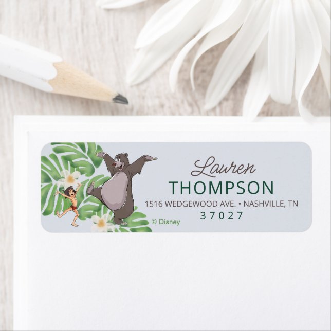 The Jungle Book Baby Shower Label (Insitu)