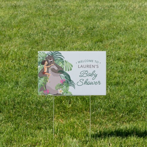 The Jungle Book Baby Shower Sign