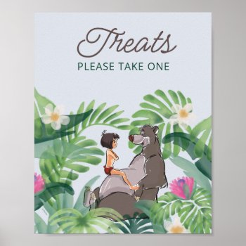 The Jungle Book Baby Shower Take A Treat Poster by TheJungleBook at Zazzle