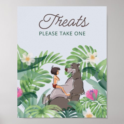 The Jungle Book Baby Shower Take a Treat Poster