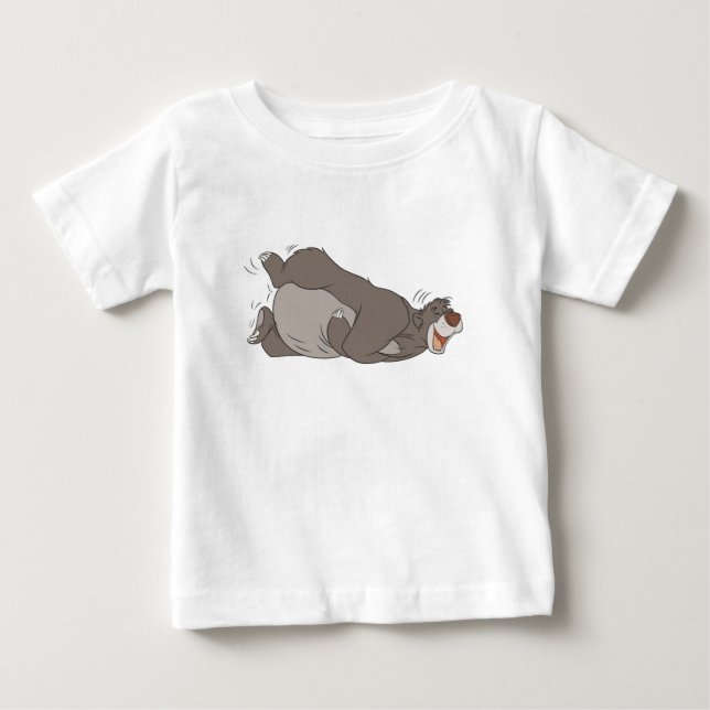 The Jungle Book Baloo laughing on the ground Baby T-Shirt (Front)