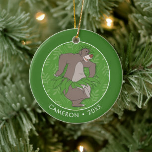 The Jungle Book Baloo with Grass Skirt Ceramic Ornament