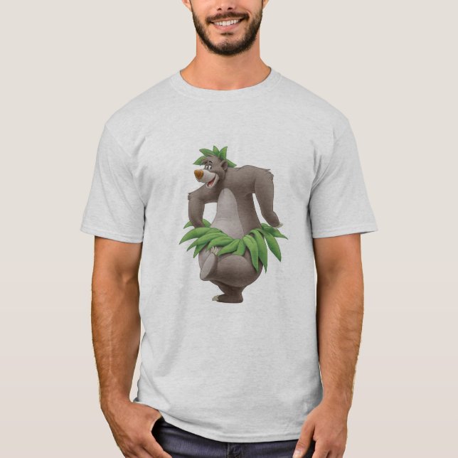 The Jungle Book Baloo with Grass Skirt Disney T-Shirt (Front)